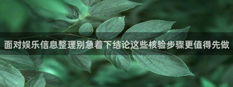 17c吃瓜:面对娱乐信息整理别急着下结论这些核验步骤更值得先做
